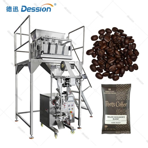Automatic VFFS Coffee Bean Packaging Machine with Multihead Weigher